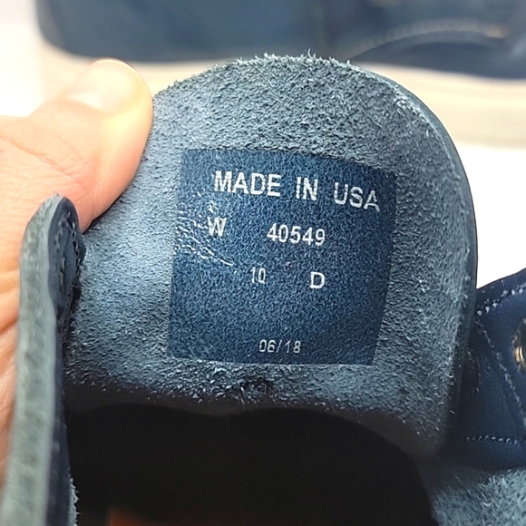 Wolverine | Navy blue leather chukka boots | MENS 10 - Picture 6 of 10